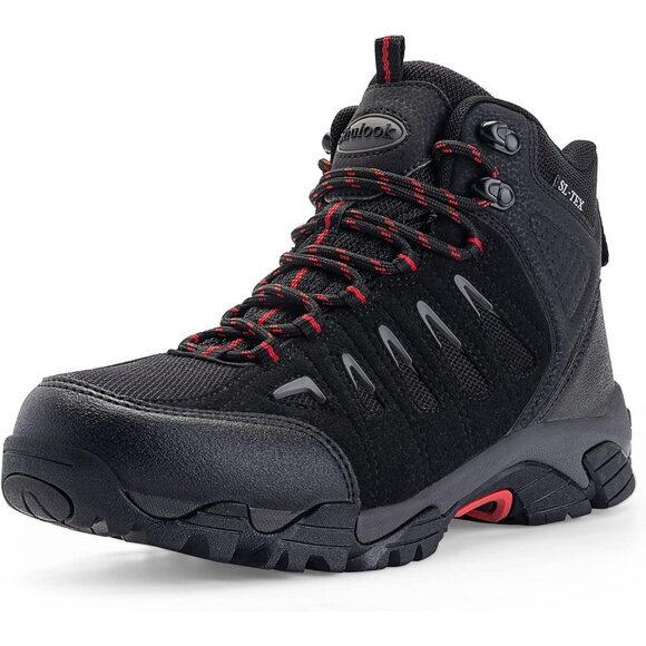 ⚡Men's Waterproof Hiking Boots Non-Slip Lightweight Mid Top Ankle Boot - Picture 1 of 9